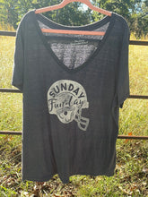 Load image into Gallery viewer, 4XL Torrid Sunday Football V-Neck Short Sleeve T-Shirt
