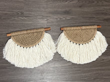 Load image into Gallery viewer, Boho Semi Circle Macrame &amp; Woven Jute Wall Hangers
