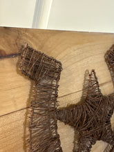 Load image into Gallery viewer, Rustic Western Horseshoe and Star Wooden Twine Wall Decor
