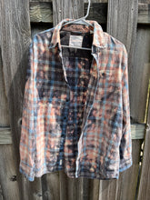 Load image into Gallery viewer, Large Mens Bleached Flannel Button Up

