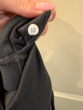 Load image into Gallery viewer, Size 10 Lululemon heathered grey athletic tank top with a black built-in bra
