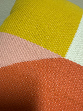 Load image into Gallery viewer, Threshold Boho Color Block Square Throw Pillow in an Ivory/Peach combination
