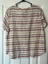Load image into Gallery viewer, Large C &amp; C California Embroidered Boho Short Sleeve Pocket T-Shirt
