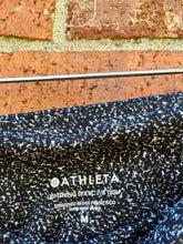 Load image into Gallery viewer, Medium Athleta Black &amp; White Speckled Leggings
