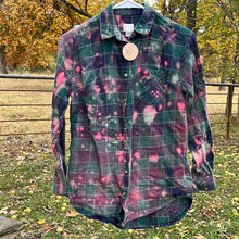 Load image into Gallery viewer, XS Long Sleeve Bleached Flannel
