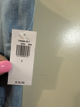 Load image into Gallery viewer, Large Old Navy NWT Cotton  Fit &amp; Flare Puff-Sleeve Jean Mini Dress
