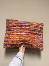 Load image into Gallery viewer, World Market Multicolor Boucle Stripe Lumbar Pillow
