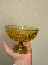 Load image into Gallery viewer, Vintage Amber Pedestal Bowl
