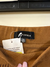 Load image into Gallery viewer, S/M Fornia NWT Suede Fringe Skirt
