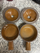 Load image into Gallery viewer, Brown Speckled Boho Ceramic Soup Crocks Set of 2
