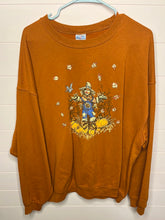 Load image into Gallery viewer, 2XL Jerzees Thanksgiving Fall Scarecrow Crew Neck Plus Size Vintage Sweatshirt
