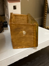 Load image into Gallery viewer, vintage acrylic Lucite napkin or letter holder featuring dried butterflies and flowers

