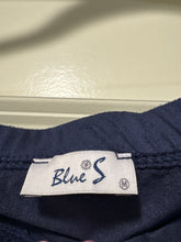 Load image into Gallery viewer, Medium Blue S NWOT Navy Fringe Suede Skirt
