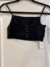 Load image into Gallery viewer, Small Aerie NWT Black Lace Crop Top Bandeau
