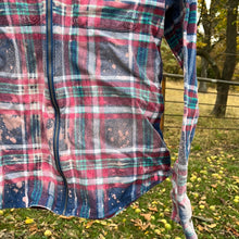 Load image into Gallery viewer, Small Long Sleeve Bleached Flannel
