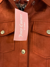 Load image into Gallery viewer, Medium Juicy Couture NWT Fringed Trucker Jacket Rust Faux Suede Western Boho
