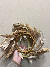 Load image into Gallery viewer, Boho Artificial Farmhouse Harvest Blossoms Cluster Grass Berry Wreath
