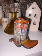 Load image into Gallery viewer, Small Ceramic Western Cowboy Boot Decorative Figure
