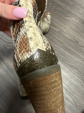 Load image into Gallery viewer, 6 Very Volatile Snakeskin Ankle Booties
