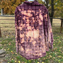 Load image into Gallery viewer, XL Tall Long Sleeve Bleached Flannel
