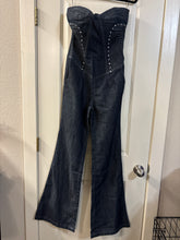 Load image into Gallery viewer, Medium Light Weight Strapless Wide Leg Jump Suit
