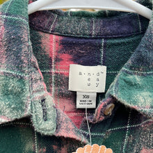 Load image into Gallery viewer, XS Long Sleeve Bleached Flannel
