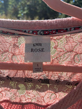 Load image into Gallery viewer, Large Knox Rose Pink Waffle Knit Top
