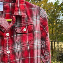 Load image into Gallery viewer, Infant 18-24 Months Long Sleeve Bleached Flannel

