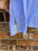 Load image into Gallery viewer, Large Banana Republic Blue White Cotton Button Up Shirt
