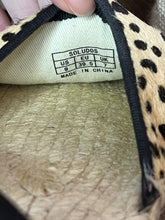Load image into Gallery viewer, Size 9 Anthropologie Soludos Leopard Dot Espadrille Flat Sandals
