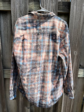 Load image into Gallery viewer, Large Mens Bleached Flannel Button Up
