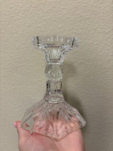 Load image into Gallery viewer, Shannon Crystal Designs of Ireland Crystal Taper Candle Holder in a clear pineapple pattern design
