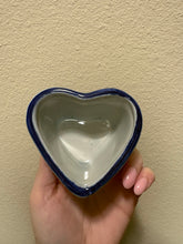 Load image into Gallery viewer, Vintage Heart Shaped Stoneware Dip Bowls, Set of 2
