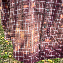 Load image into Gallery viewer, XL Tall Long Sleeve Bleached Flannel
