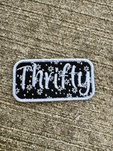 Load image into Gallery viewer, Thrifty Floral Patch | Upcycled Textile Patch | Embroidered Thrifty Gift
