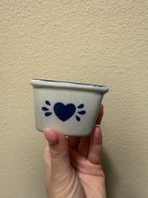 Load image into Gallery viewer, Vintage Heart Shaped Stoneware Dip Bowls, Set of 2
