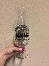 Load image into Gallery viewer, Fort Worth Stockyards Hurricane Glass
