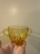 Load image into Gallery viewer, Vintage Federal Glass Company "Star" Pattern Amber Glass Bowl
