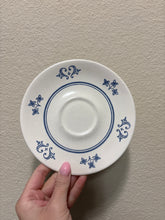Load image into Gallery viewer, Homer Laughlin Blue Delft Sheffield Provincial saucer from the late 1960s to early 1970s
