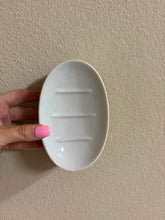 Load image into Gallery viewer, Vintage Floral Hand-Painted Porcelain Soap Dish

