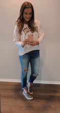 Load image into Gallery viewer, XXL Next Level Plus Size Ivory Kansas City Thin Oversized Sweatshirt
