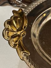 Load image into Gallery viewer, Oneida Silver Vintage Oval Ropes and Bows" Pattern Serving Tray
