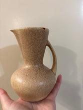Load image into Gallery viewer, Vintage American Made Laurel Pottery Cerama-Stone speckled cocoa brown pitcher/creamer

