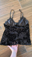 Medium Black Lace Cami Tank