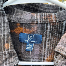 Load image into Gallery viewer, Large Long Sleeve Bleached Flannel
