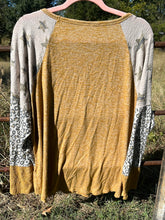 Load image into Gallery viewer, Size 18/20W Cato Mustard Yellow Leopard Long Sleeve Top
