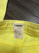 Load image into Gallery viewer, NWT Size 29 L’agence Bell High Rise Flare Jeans Tonic Yellow

