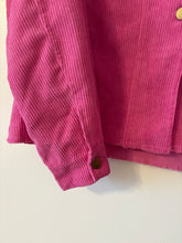 Load image into Gallery viewer, XL Hot Pink Thin Corduroy Shacket
