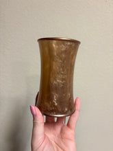 Load image into Gallery viewer, Small Vintage Gold Bronze Dried Flower Vase
