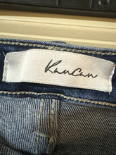 Load image into Gallery viewer, 11/29 Kancan Dark Wash High Waisted Raw Hem Denim Jeans
